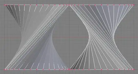 two twisted cylinders