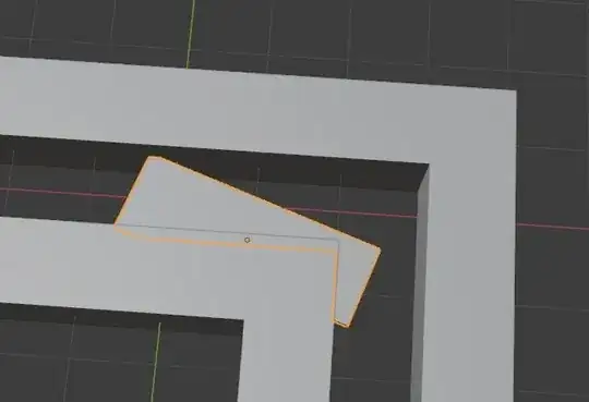 This is an image during animation, the part intersecting the "walls" are only temporarily gone