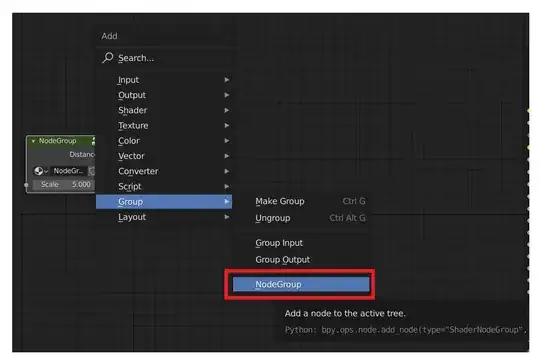 Add menu showing "Node Group" as name