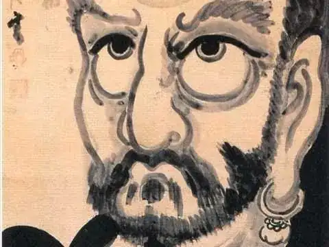Hakuin - depiction of Bodhidharma 2