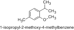 1-isopropyl-2-methoxy-4-methylbenzene