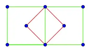 Two cubic base-centered cells from top