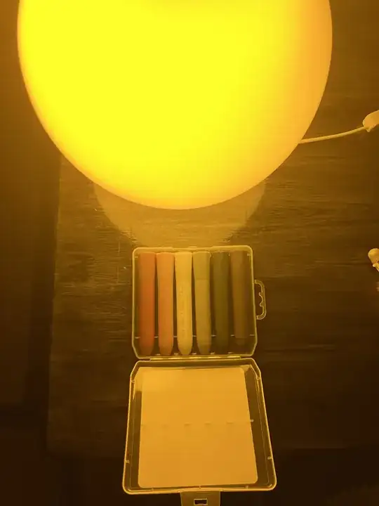 markers under sox lamp