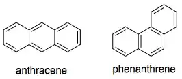 Structures of the tricyclic compounds