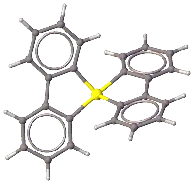bis(2,2′-biphenylylene)sulfurane crystal structure