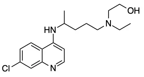 Hydroxychloroquine structure