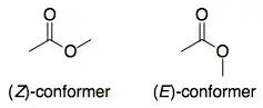 Conformers of esters