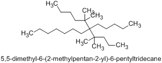 5,5-dimethyl-6-(2-methylpentan-2-yl)-6-pentyltridecane