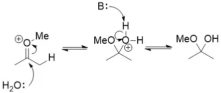 Hemiacetal formation