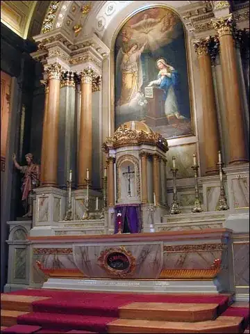 Example of shelf style altar