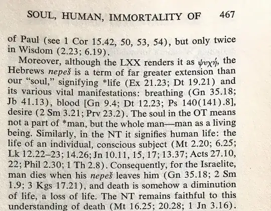The meaning of soul in Bible