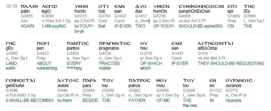 Matthew 18:19 in Greek Interlinear