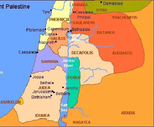 Map of Holy Land
