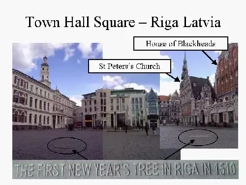 Where the first Christmas Trees were placed