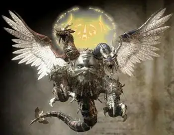 Image from the video game Bayonetta