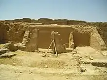 The Dura-Europos house church with chapel area on right