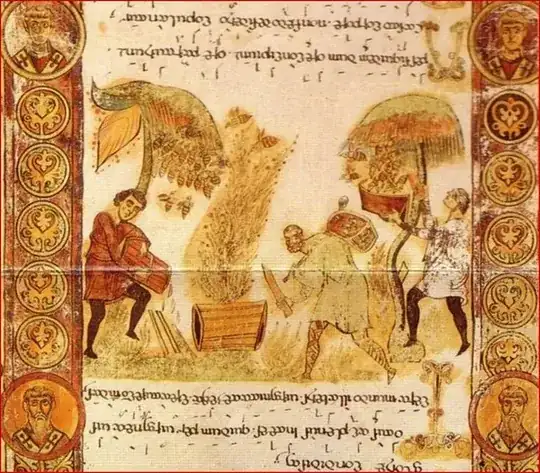 Bari Exultet roll, 11th C.