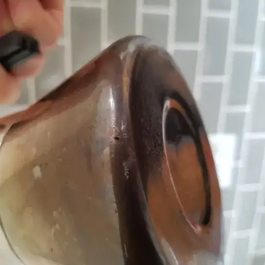 dark hole in center of image