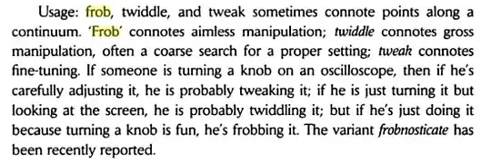 frob quote from Hackers' Dictionary