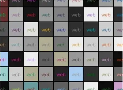 low chromatic contrast