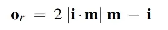 reflection formula in paper