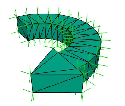 Showing mesh and normals]