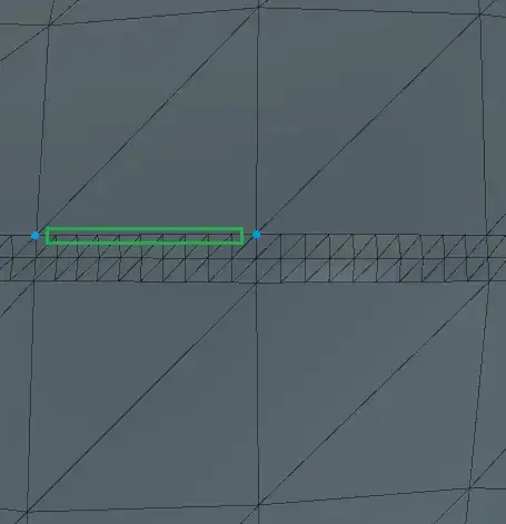 wireframe marked with vertices