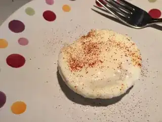 Poached egg with paprika
