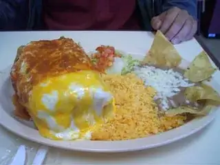 chimichanga with sauce