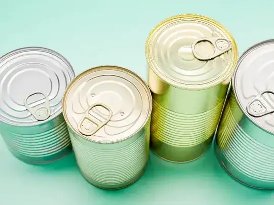 Canned food with pull tabs