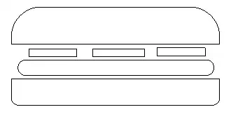 line drawing of hamburger