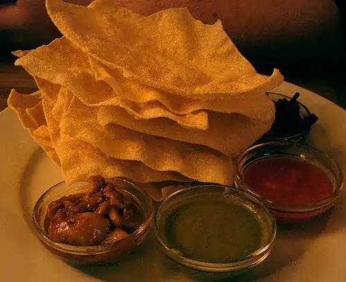 Poppadoms with Chutney