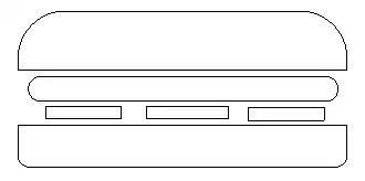 line drawing of hamburger