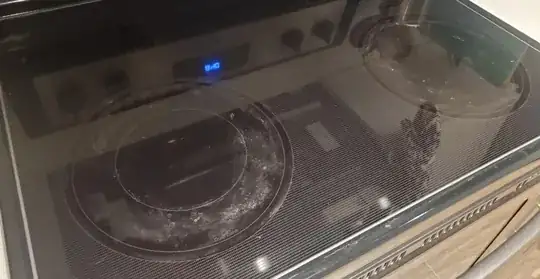 white marks around heat elements