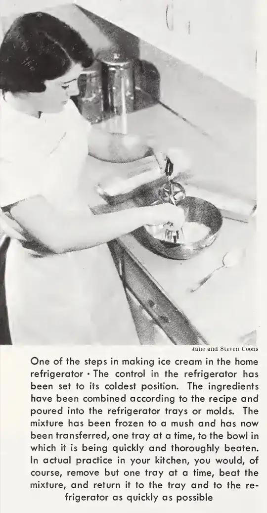 Making ice cream in the home refrigerator