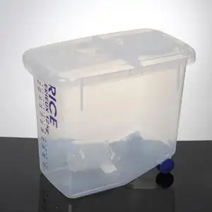 Plastic rice storage box