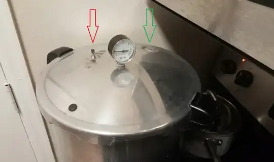 red arrow is where a part is missing I think