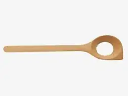 wooden mixing spatula