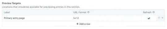 Preview Target definition in Craft CMS control panel