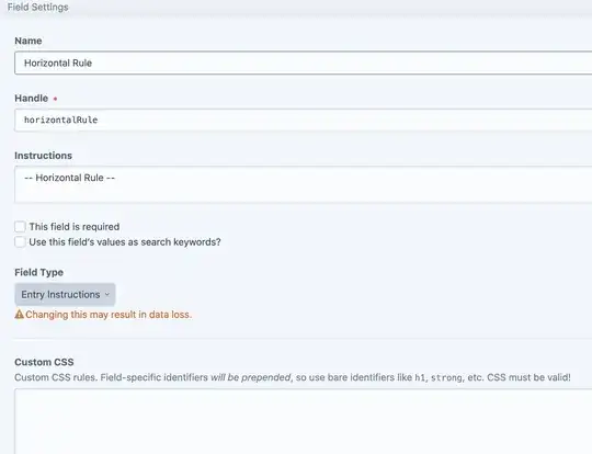 Horizontal rule matrix content builder