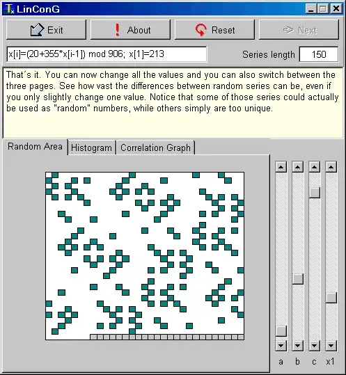 screenshot of the software