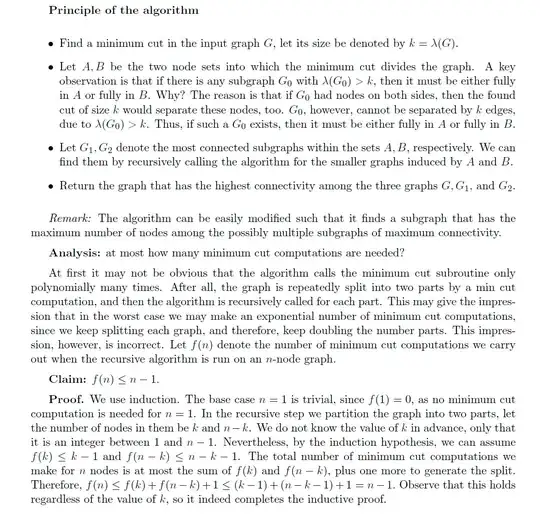 Finding a subgraph with maximum edge connectivity