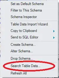schema context menu