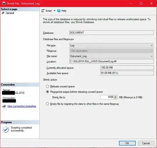 Reorganize pages before releasing unused space