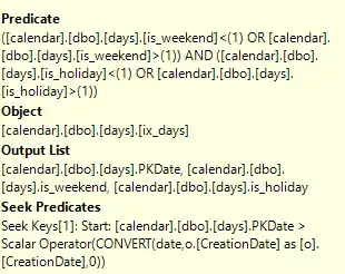 seek versus predicate