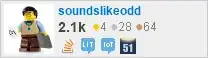 profile for soundslikeodd on Stack Exchange, a network of free, community-driven Q&A sites