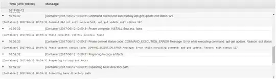These are the logs of the build