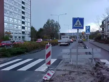 Exterior shot of a metropolitan roadside