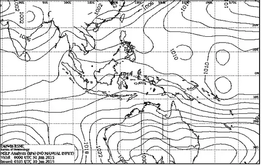 West Pacific Weather Map