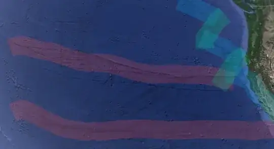 north pacific with faults highlighted